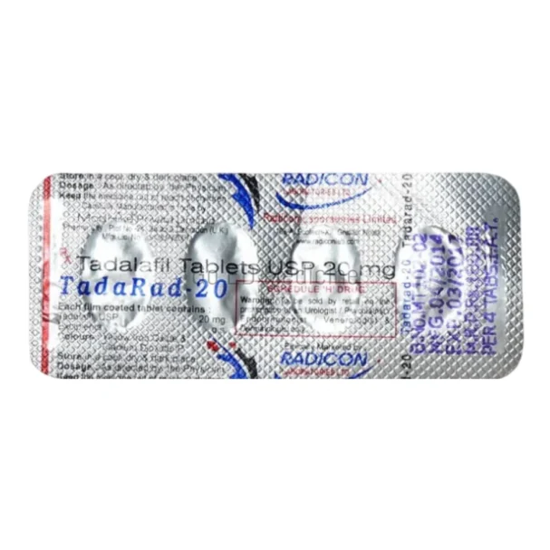 Tadarad 20mg Tadalafil Tablet 3