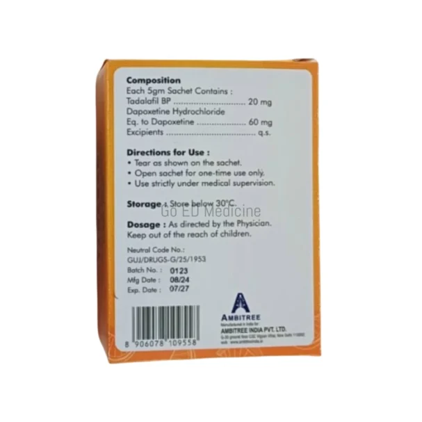 Tadarad Oral Jelly (Tadalafil & Dapoxetine) 2