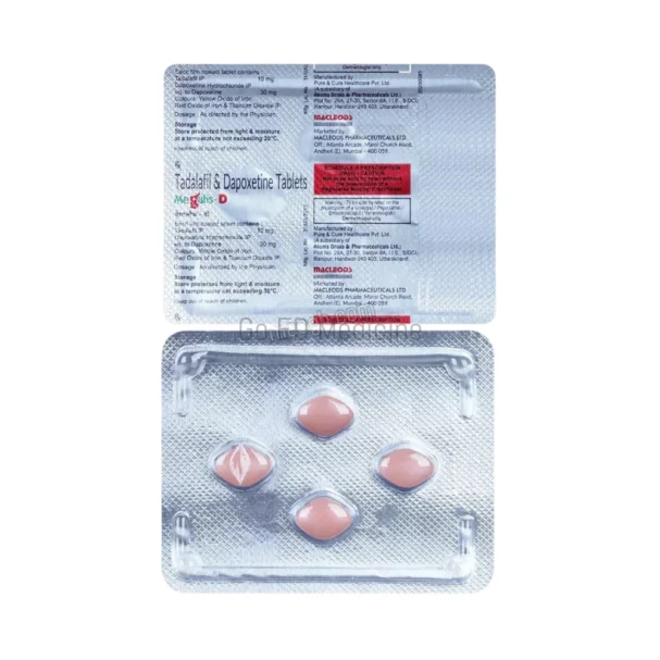 Megalis D (Tadalafil & Dapoxetine) Tablet 3