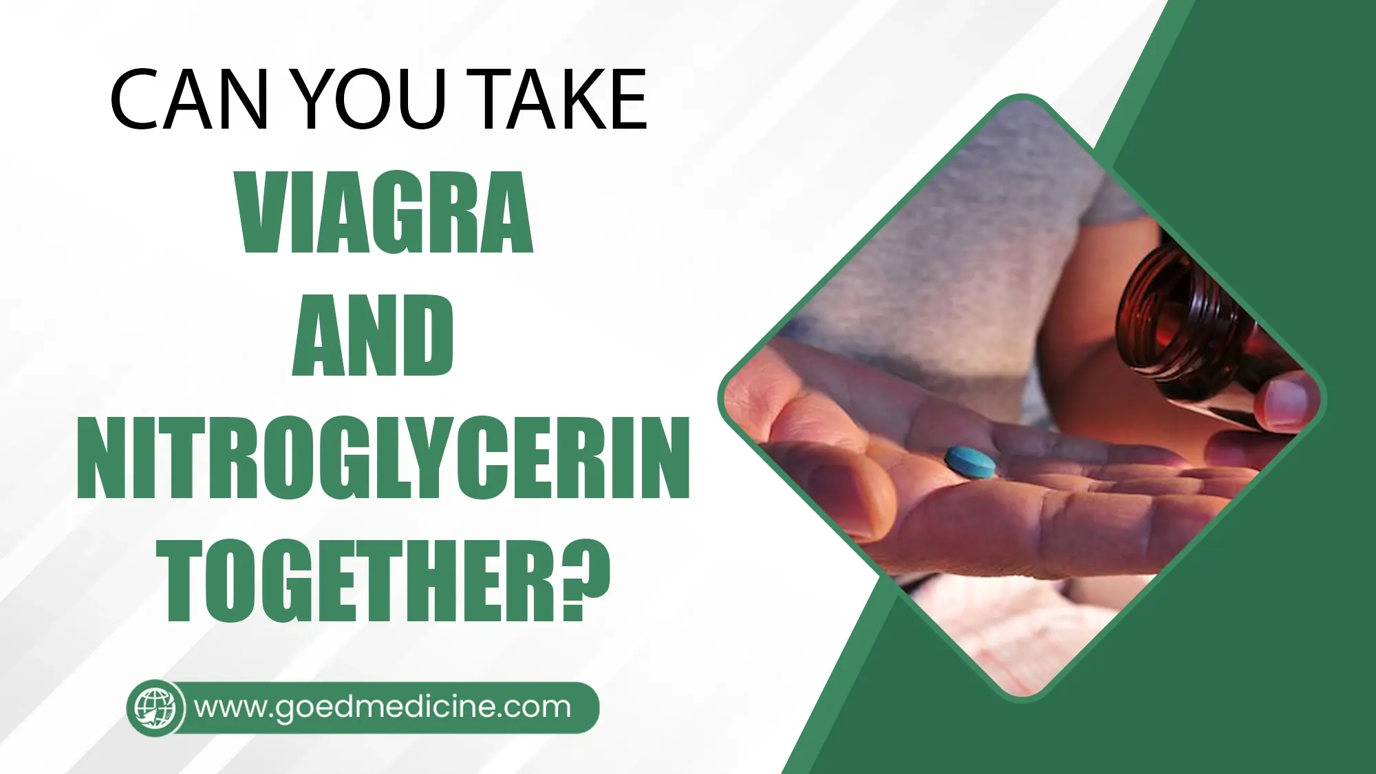 Can You Take Viagra and Nitroglycerin Together