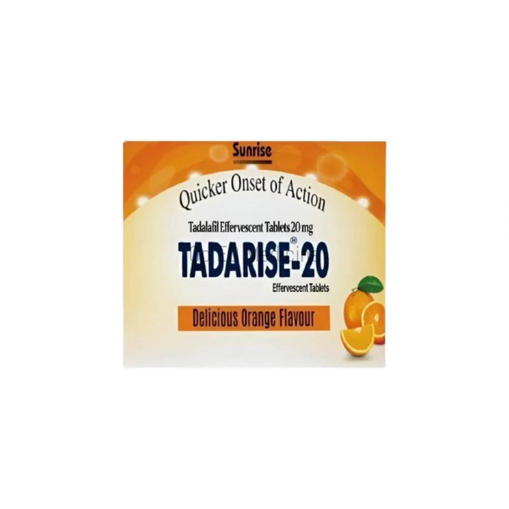 Tadarise Effervescent 20mg Tablets 1 Tadarise Effervescent 20mg Box Image