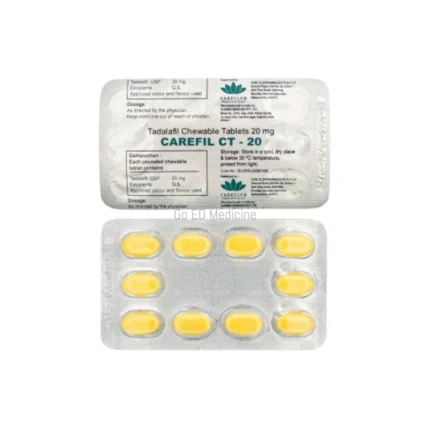 Carefil CT 20mg Front & Back Strip View