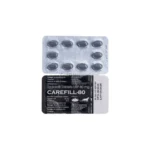 Carefill Black 80mg Front & Back Strip Image