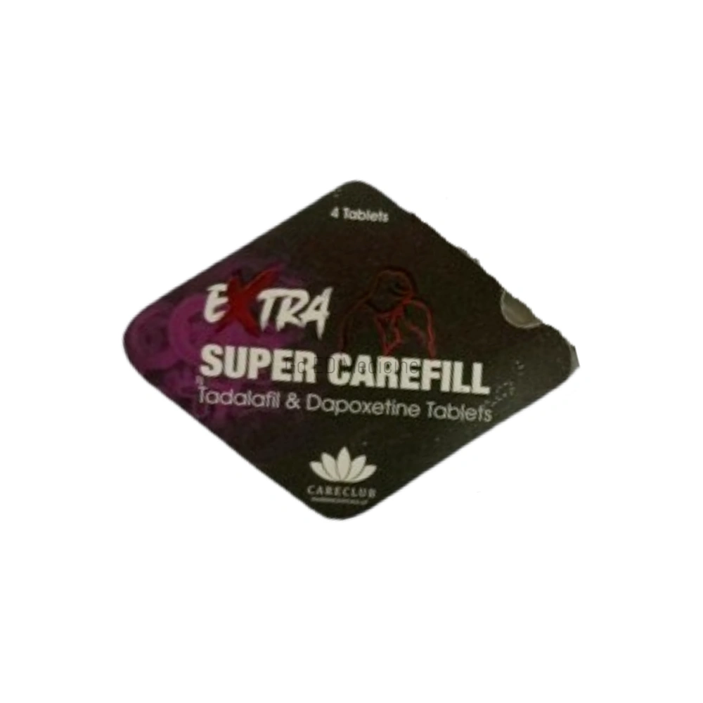 Extra Super Carefill 100mg Tadalafil & Dapoxetine Tablets 1 Extra Super Carefill 100mg Box Front Image